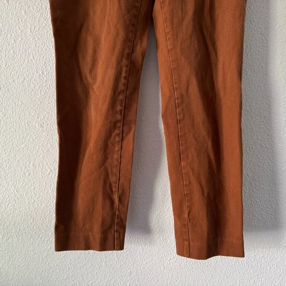 Ankle Pants Size 4 Rust Burnt Orange Slim Fit Pull On Workwear A New Day Casual - Picture 5 of 15